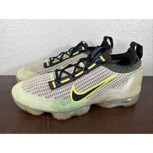 Nike Air VaporMax 2021 Flyknit Next Nature Volt Photo Blue DX3368-700 Size 10
